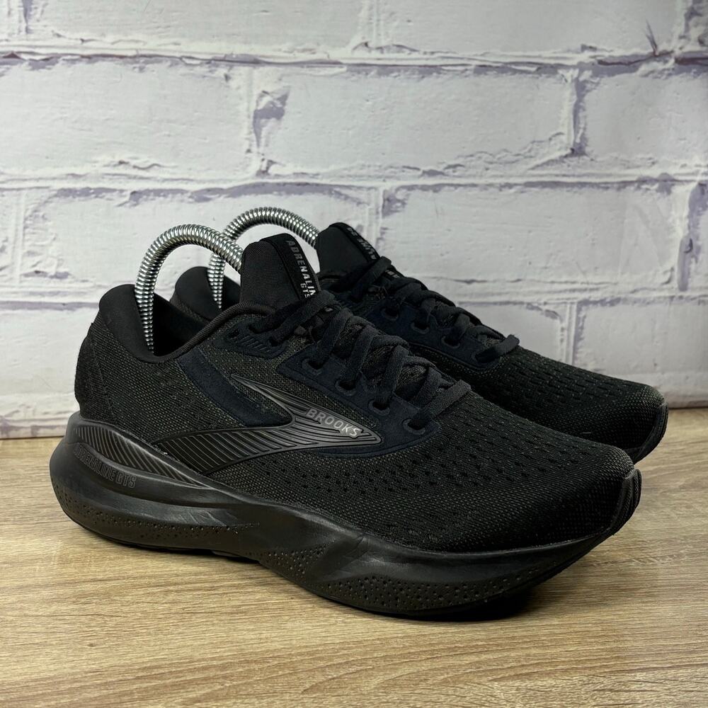 Brooks Adrenaline GTS 24 Black Running Shoes Women's 7 Extra Wide Sneakers